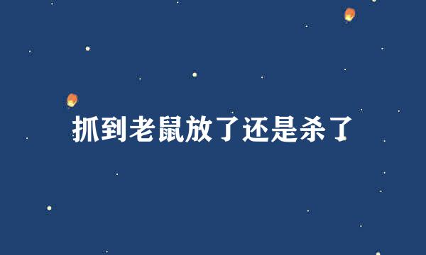 抓到老鼠放了还是杀了