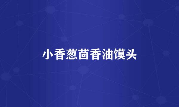 小香葱茴香油馍头
