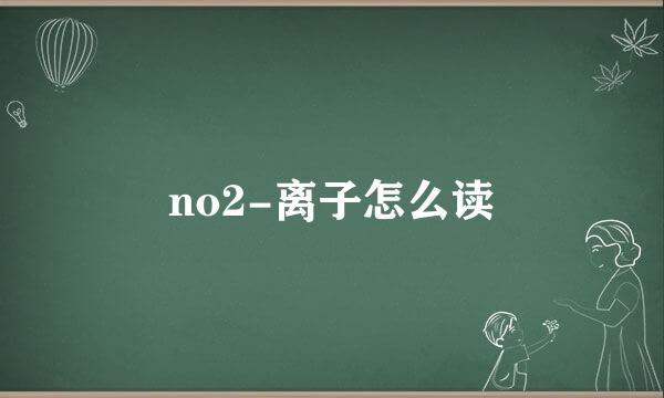 no2-离子怎么读