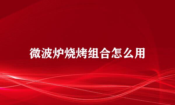 微波炉烧烤组合怎么用