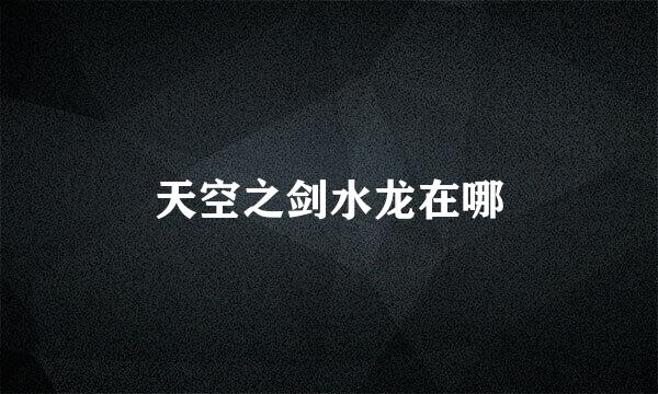 天空之剑水龙在哪