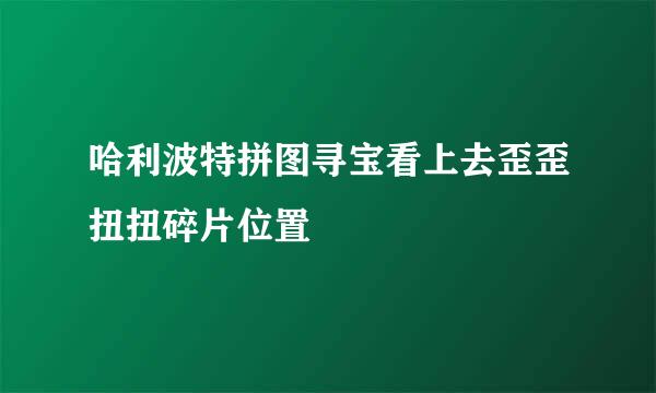 哈利波特拼图寻宝看上去歪歪扭扭碎片位置