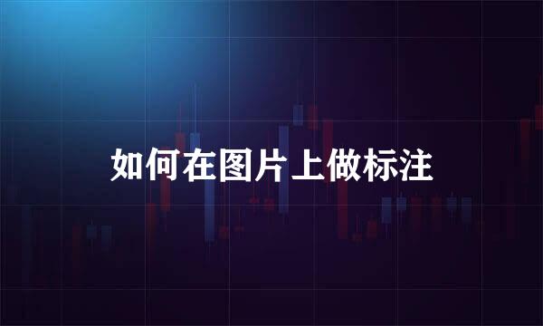 如何在图片上做标注