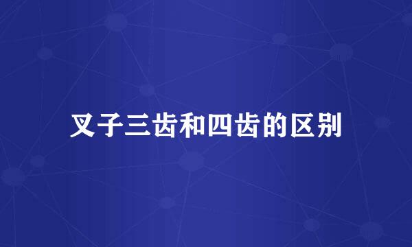叉子三齿和四齿的区别