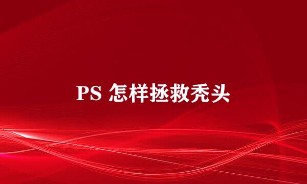 PS 怎样拯救秃头