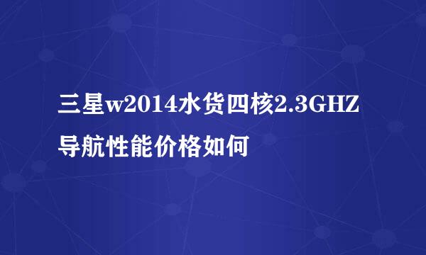 三星w2014水货四核2.3GHZ导航性能价格如何