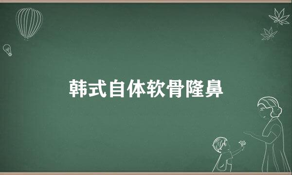 韩式自体软骨隆鼻