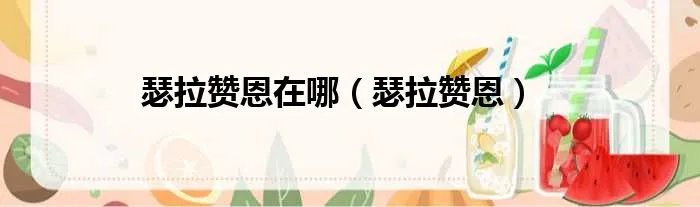 瑟拉赞恩在哪(瑟拉赞恩)