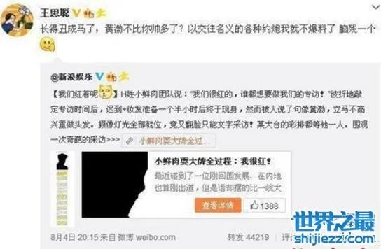 王思聪评价极限挑战,抄袭韩国无限挑战真人秀都是演