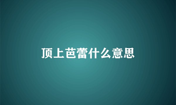 顶上芭蕾什么意思