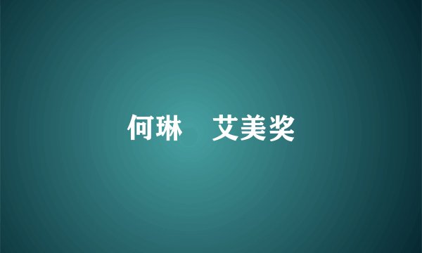 何琳 艾美奖