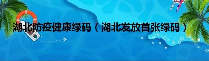 湖北防疫健康绿码（湖北发放首张绿码）