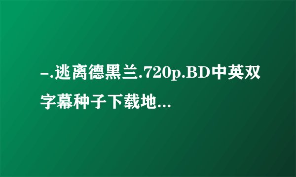 -.逃离德黑兰.720p.BD中英双字幕种子下载地址有么?谢谢