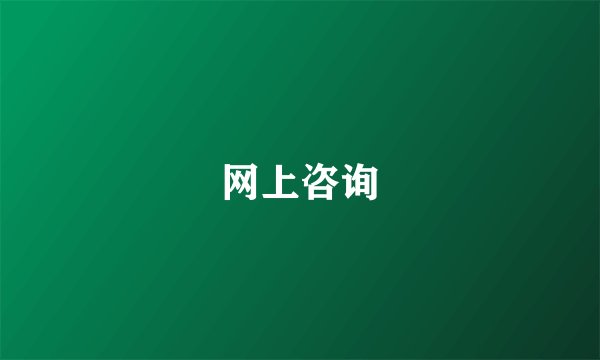 网上咨询