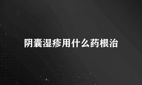 阴囊湿疹用什么药根治