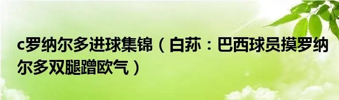 c罗纳尔多进球集锦（白荪：巴西球员摸罗纳尔多双腿蹭欧气）