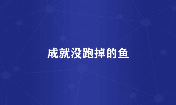 成就没跑掉的鱼