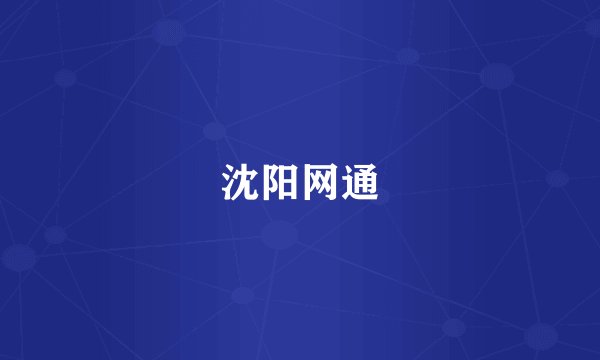沈阳网通