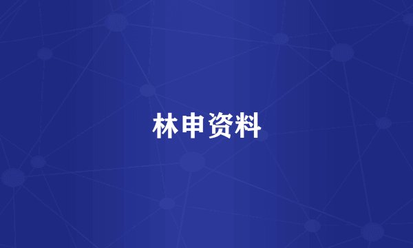 林申资料