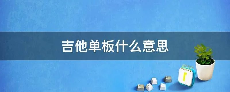吉他单板什么意思