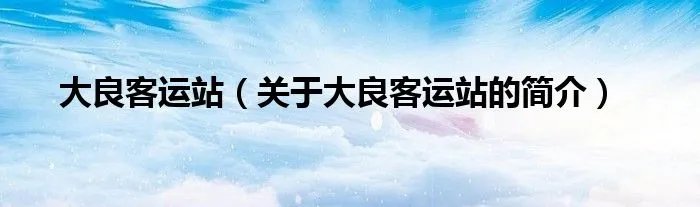 大良客运站（关于大良客运站的简介）