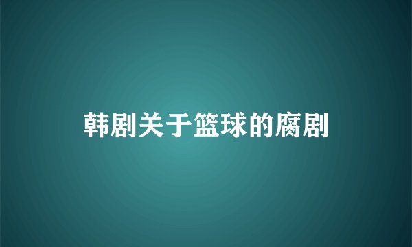 韩剧关于篮球的腐剧