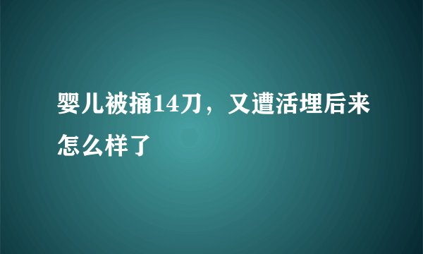 婴儿被捅14刀，又遭活埋后来怎么样了