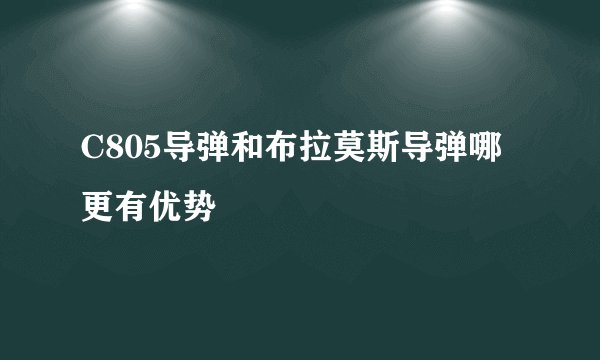 C805导弹和布拉莫斯导弹哪更有优势