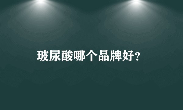 玻尿酸哪个品牌好？