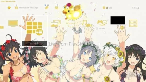 清凉福利萌妹子&怀旧像素打飞机 PS4免费主题发布！