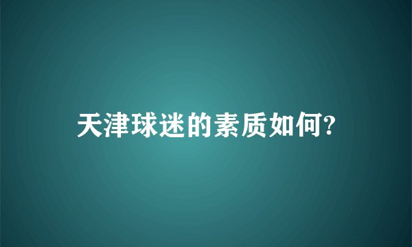 天津球迷的素质如何?