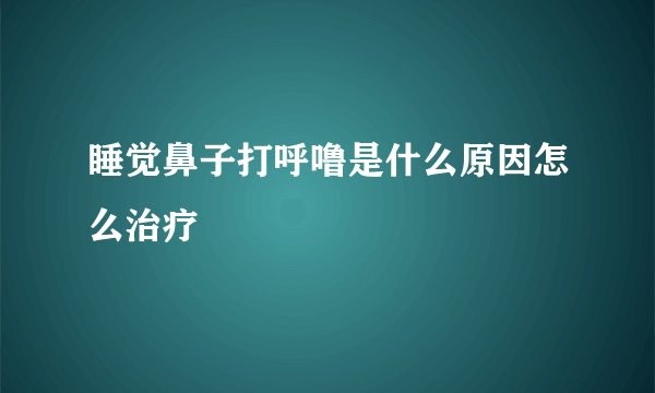 睡觉鼻子打呼噜是什么原因怎么治疗