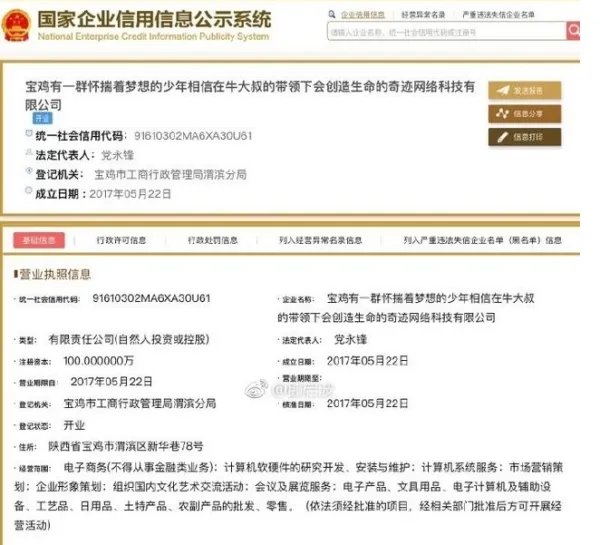 宝鸡有一群怀揣着梦想的少年是什么公司?