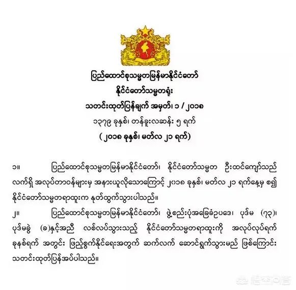 缅甸新的总统选举什么时候开始?