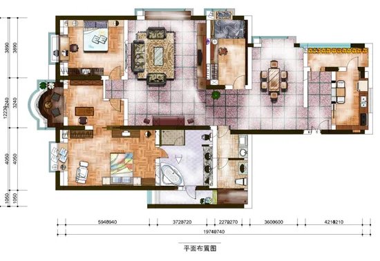 男子手绘踩点地图,这手艺用在装修设计上多好