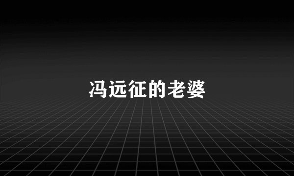 冯远征的老婆