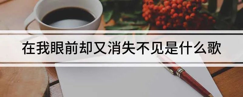在我眼前却又消失不见是什么歌