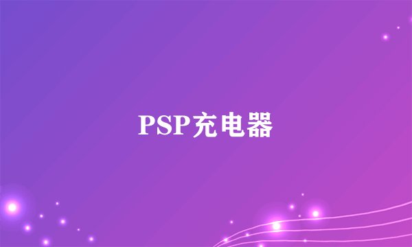 PSP充电器
