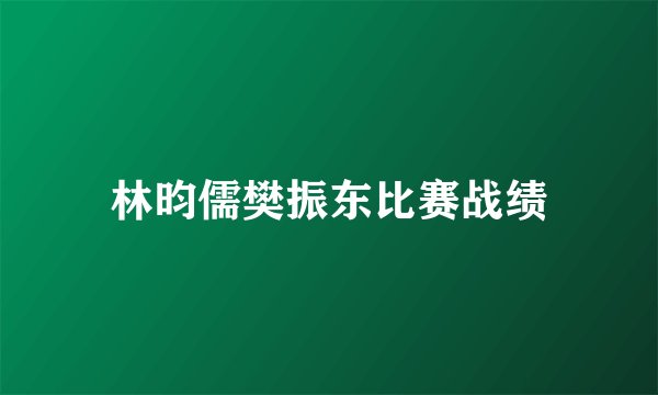 林昀儒樊振东比赛战绩