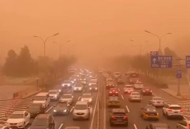 沙尘暴图片高清 2021北方沙尘暴来袭最新图集
