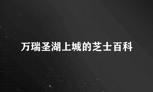 万瑞圣湖上城的芝士百科