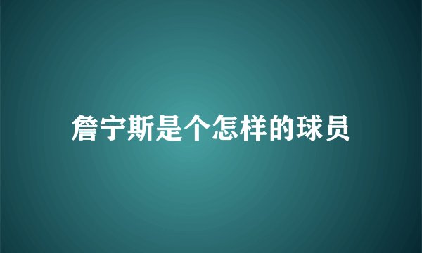 詹宁斯是个怎样的球员