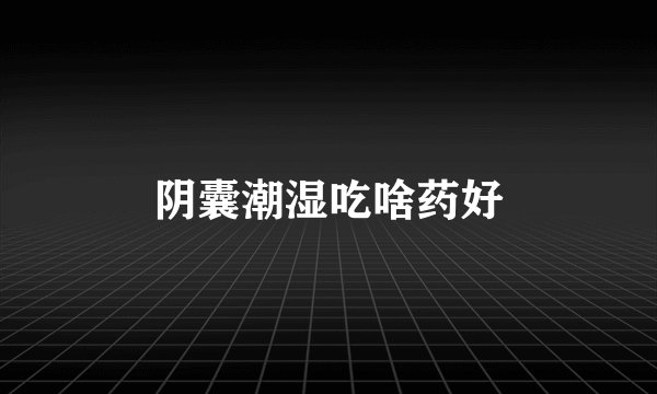 阴囊潮湿吃啥药好