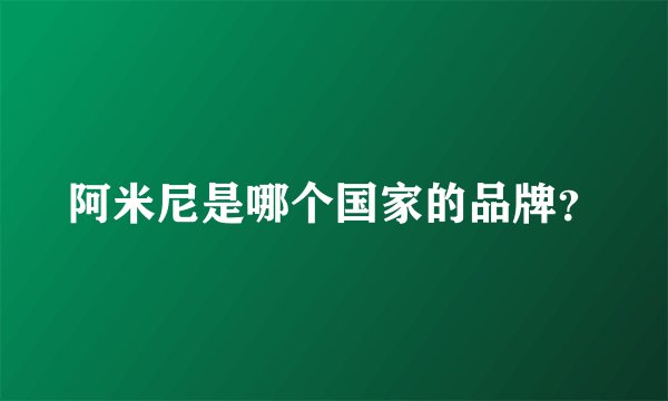 阿米尼是哪个国家的品牌？