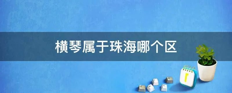 横琴属于珠海哪个区