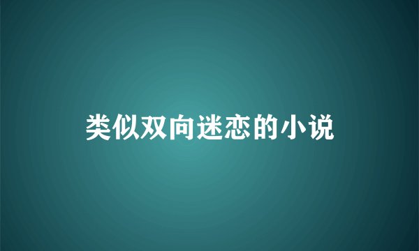 类似双向迷恋的小说