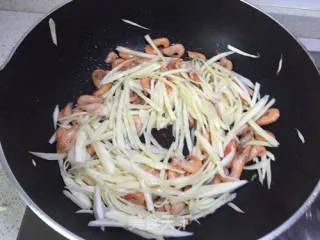 茭白炒虾
