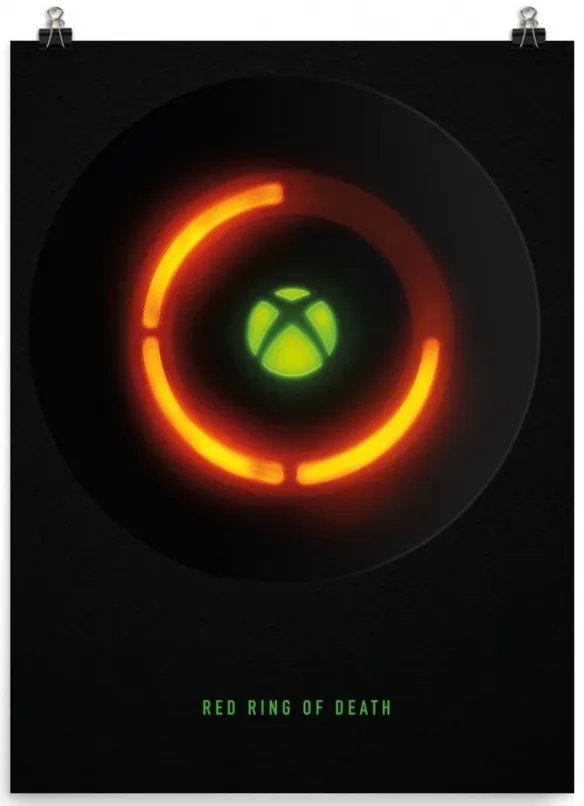 自嘲拉满 微软推出Xbox360经典故障“三红”纪念海报