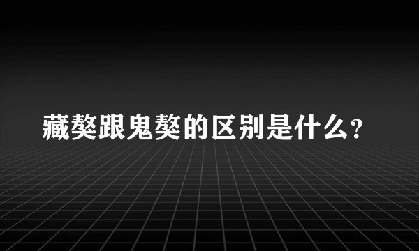 藏獒跟鬼獒的区别是什么？