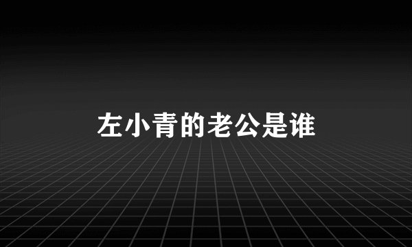 左小青的老公是谁